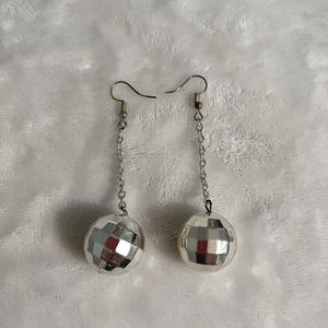 Silver Dangle Ornament Earrings